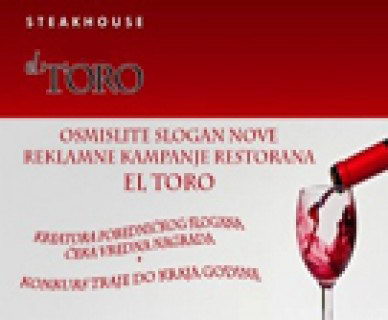 Osmislite reklamni slogan za restoran Steakhouse elToro